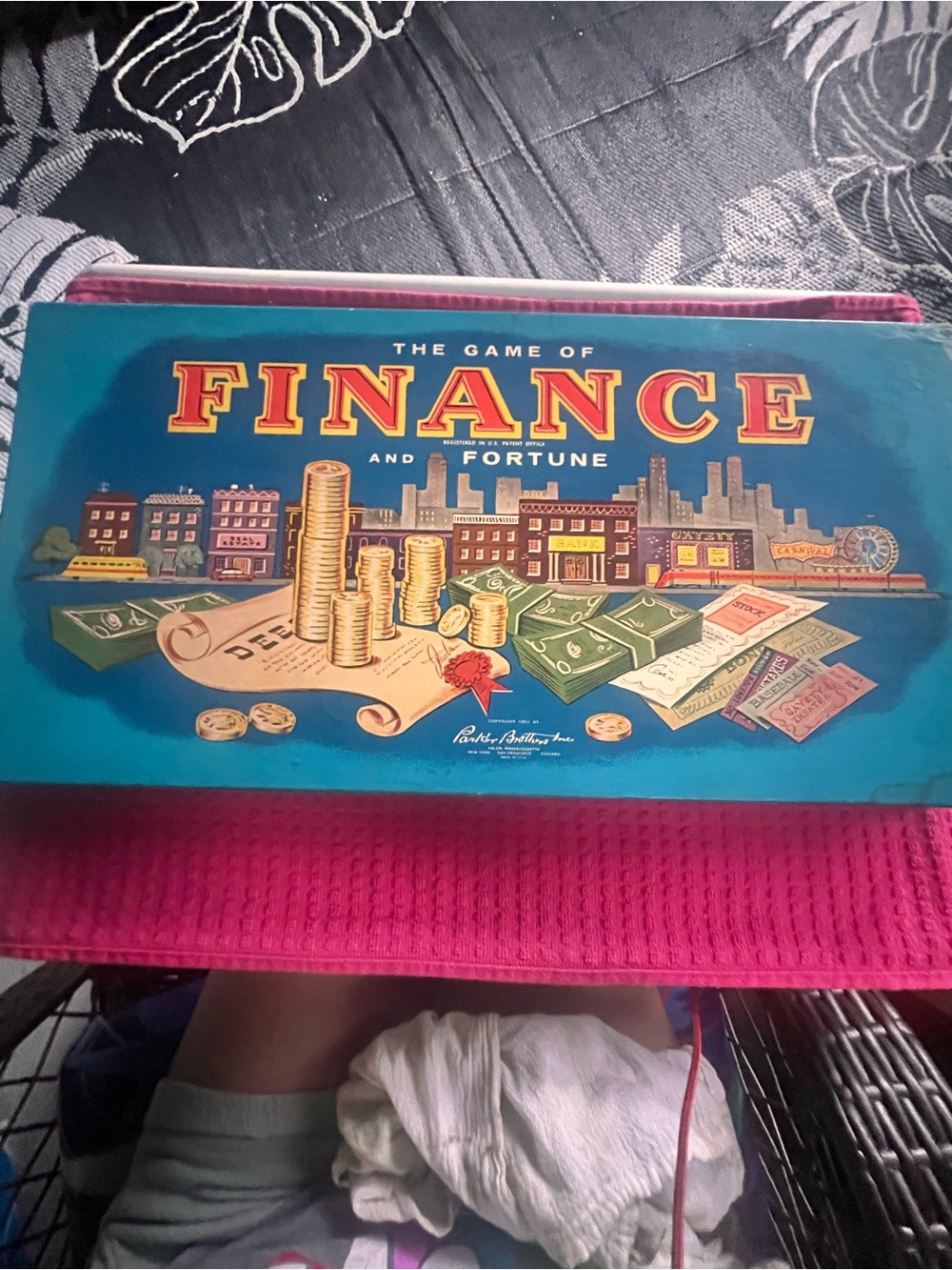 The Game of Finance and Fortune Vintage Board Game - Blue Box